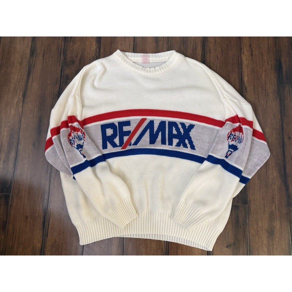 Vintage Re Max Real Estate Realtor‎ Action Sports Sweater Size Small